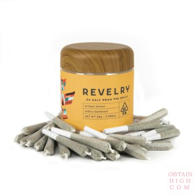 Golden Oreoz Indica 56 Cannabis Pre-Rolls 28 Grams by Revelry Herb Co obtain high